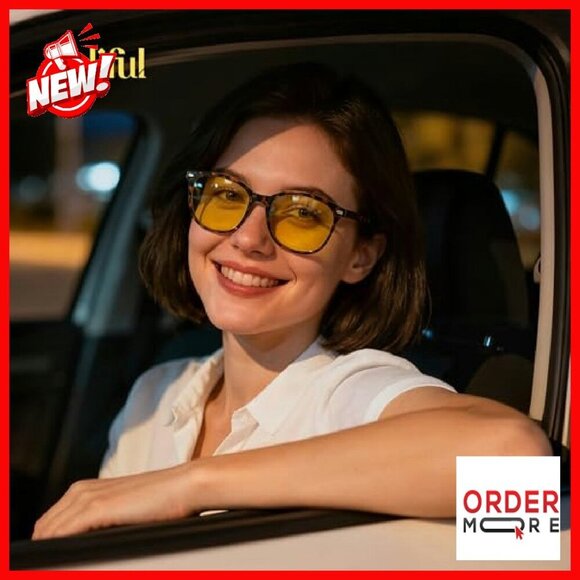 Night Vision Driving Glasses Anti Glare Polarized Yellow Lens Lightweight main image 8